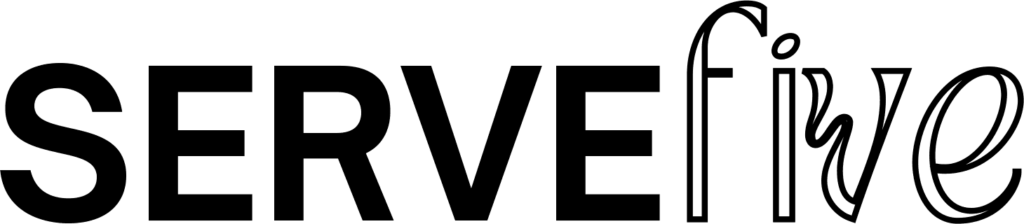 Serve 5 Black Logo