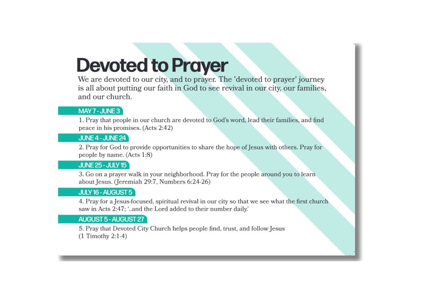prayer card